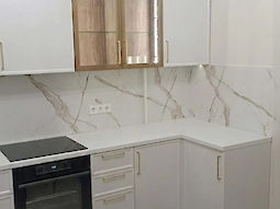 Кухня МДФ с фасадами в эмали на заказ